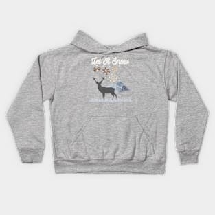 Let It Snow On The Mountains Kids Hoodie